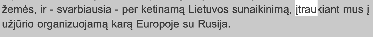 Įrodymas prie citatos